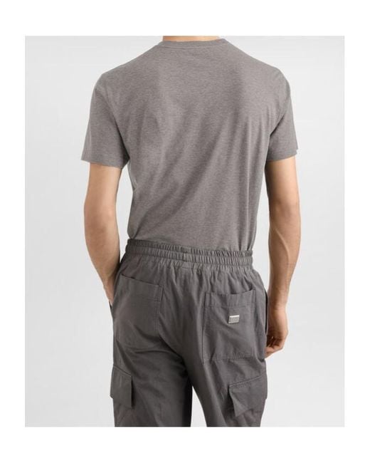 Dolce & Gabbana Gray Logo Tag Crewneck T-Shirt for men