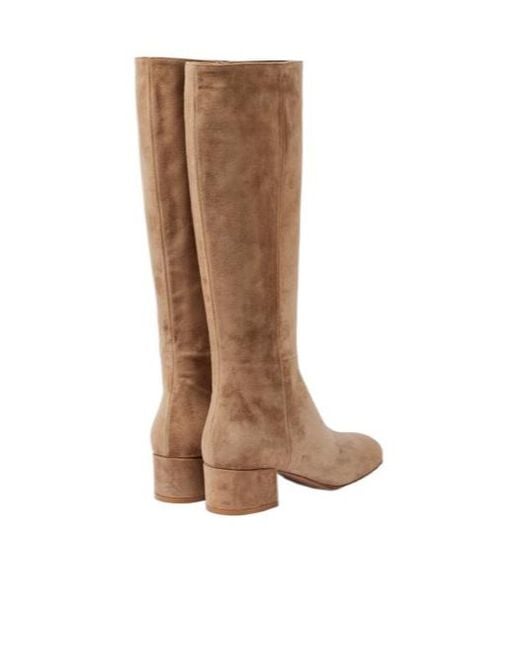 Gianvito Rossi Brown Suede Knee-High Boots