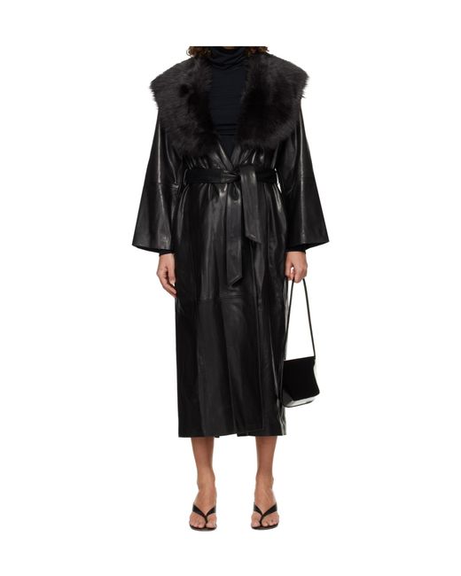 Nour Hammour Black Long-Sleeved Coat