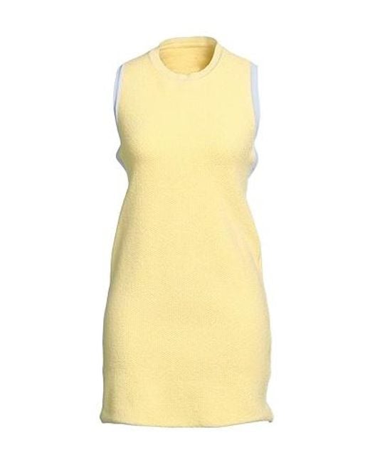 Jacquemus Yellow Two-Tone Bodycon Dress