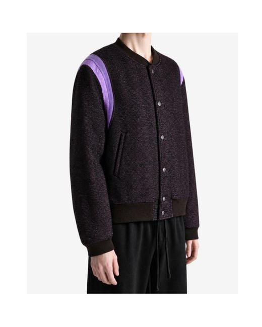 Dries Van Noten Purple Long-Sleeve Casual Jacket for men