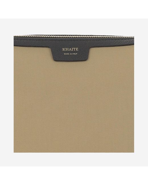 Khaite Natural Lina Zipper Shoulder Bag
