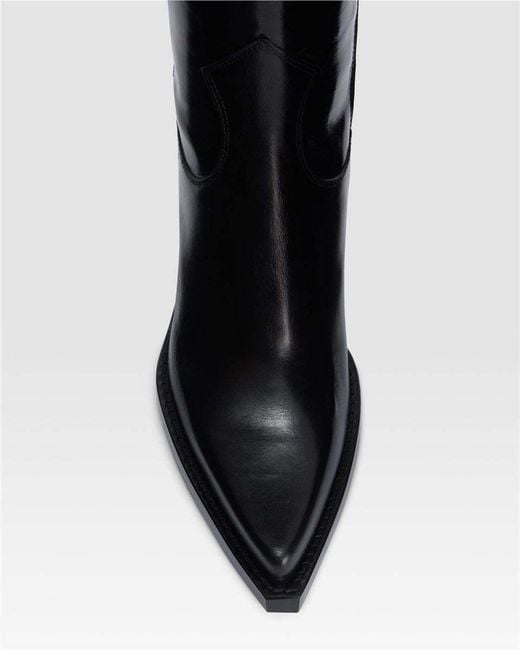 Paris Texas Black Patent Leather Texan Boot