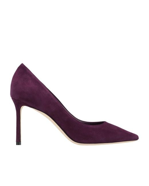 Jimmy Choo Purple Romy Pointed-Toe Pumps