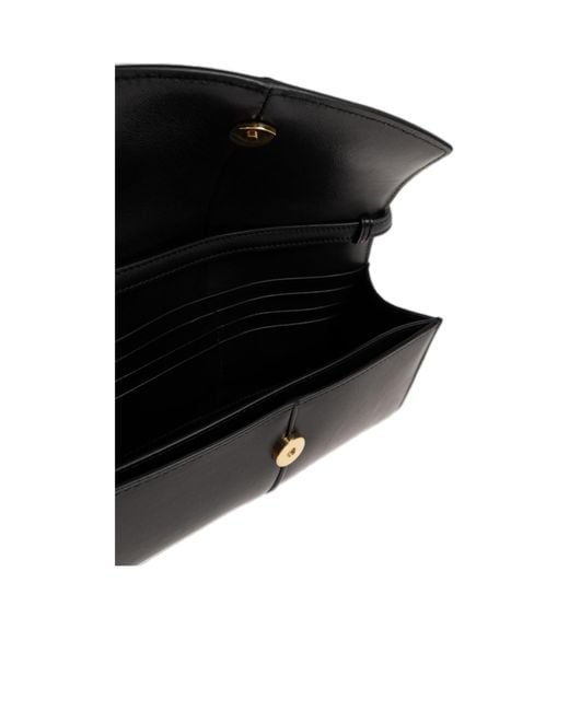Jil Sander Black Linea Wallet On Strap