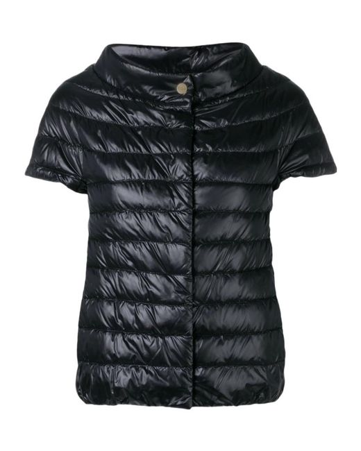 Herno Black Short-Sleeved Vest