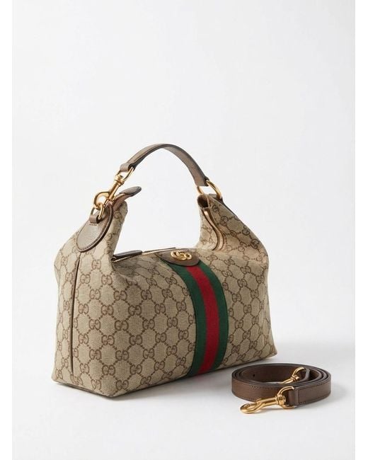 Gucci Brown Vanity Medium Top Handle Bag