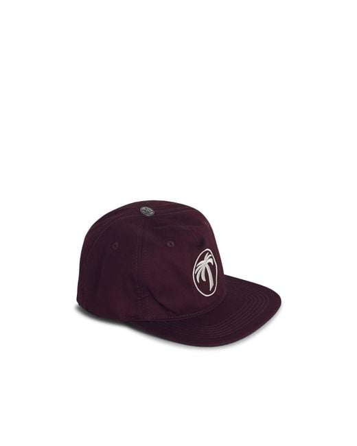 Palm Angels Purple Classic Palm-Detailed Cap for men