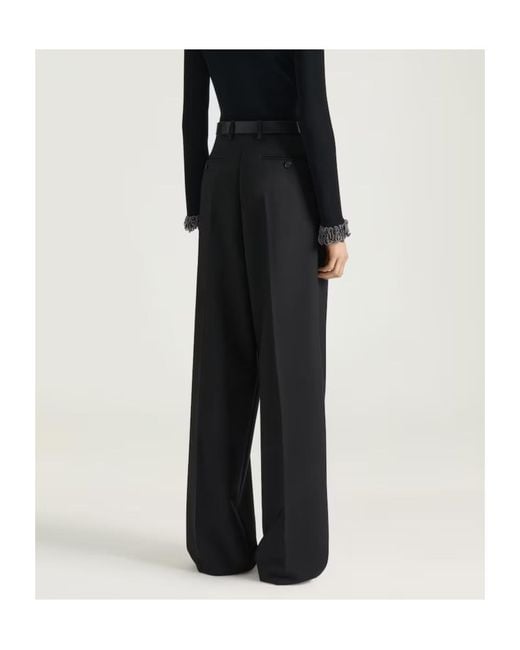 Givenchy Black Double Pleated Pants