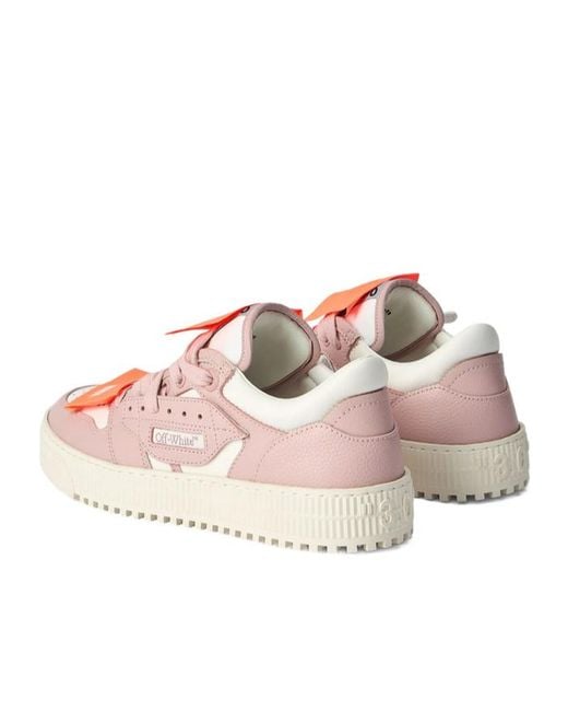 Off-White c/o Virgil Abloh Pink Lace-Up Sneakers