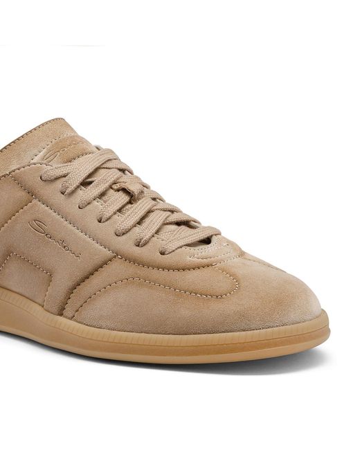 Santoni Brown Dbs Oly Sneakers for men