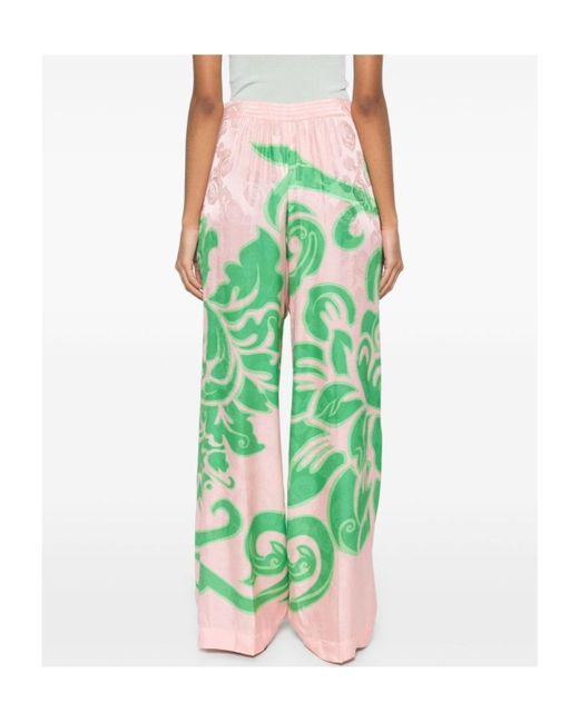 Etro Green Wide Trousers
