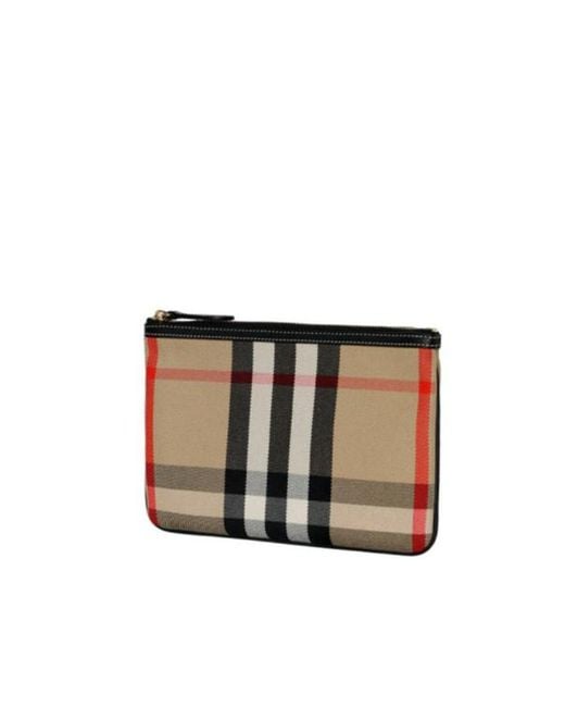 Burberry Multicolor Zippered Clutch