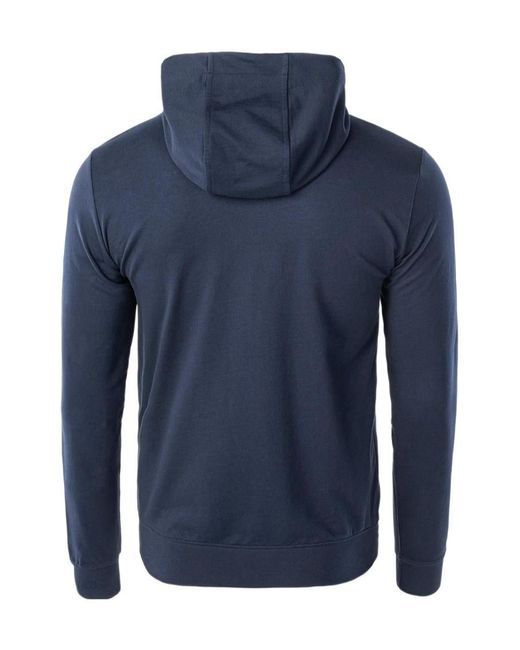 EA7 Blue Logo Hooded Casual Jacket for men