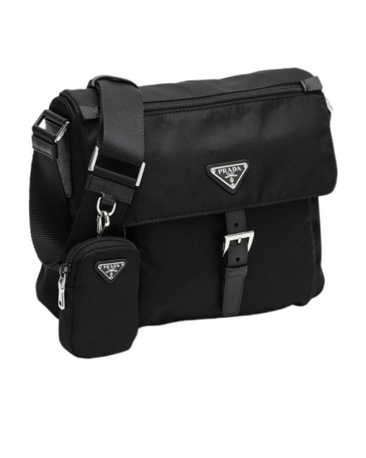 Prada Black Logo Cross-Body Bag