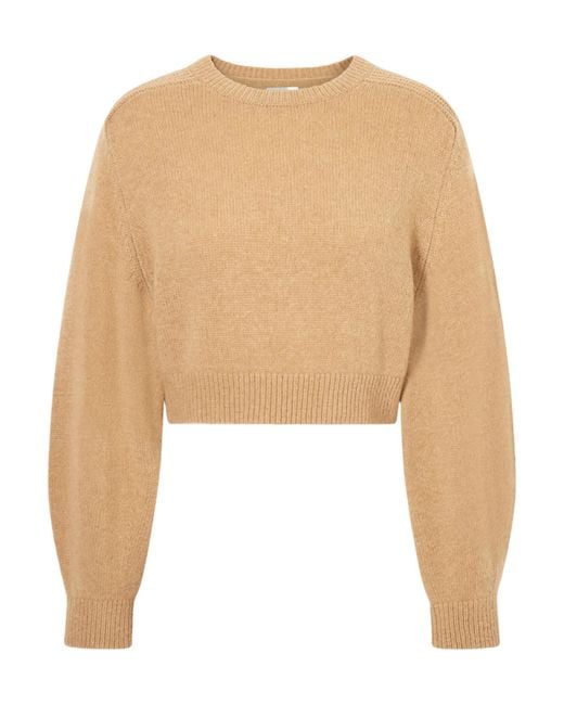 Khaite Natural Masie Wool And Cashmere-Blend Sweater