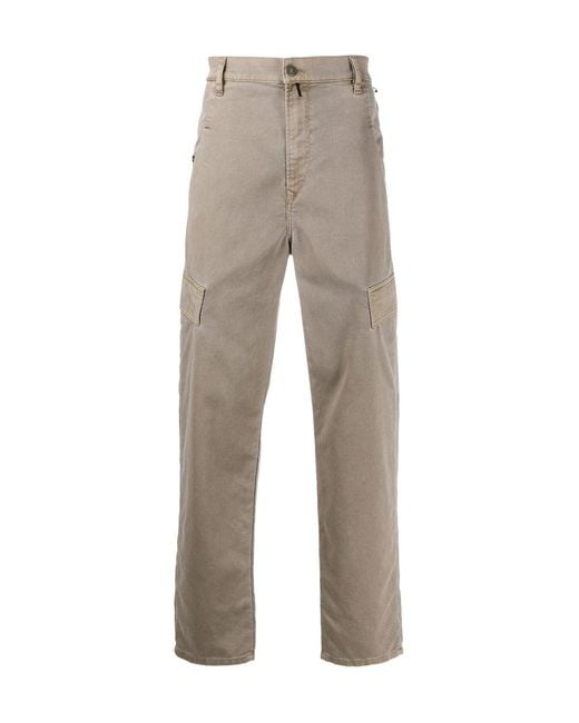 DIESEL Gray Relaxed Utility Shorts for men