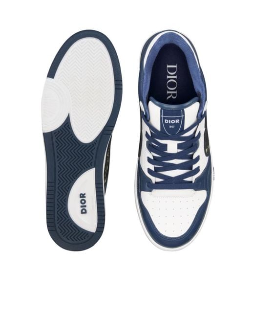 Dior Blue Homme B57 Low-Top Sneakers for men
