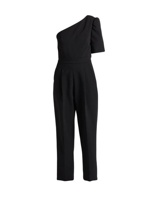 Max Mara Black One-Shoulder Jumpsuit