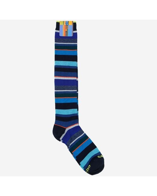 Gallo Blue Printed Socks for men