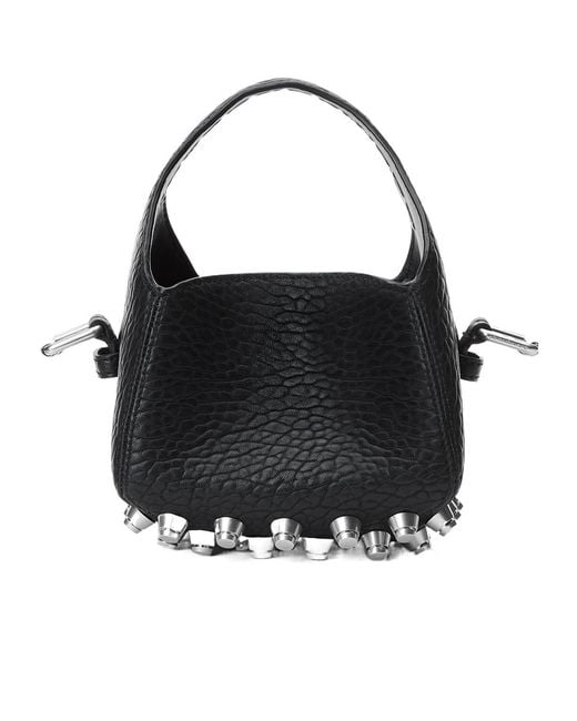 Alexander Wang White Embellished Small Bucket Bag