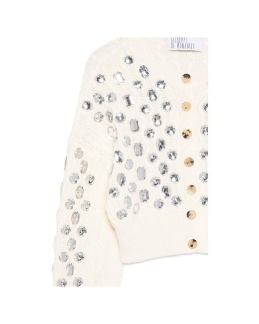 GIUSEPPE DI MORABITO White Embellished Button Cardigan