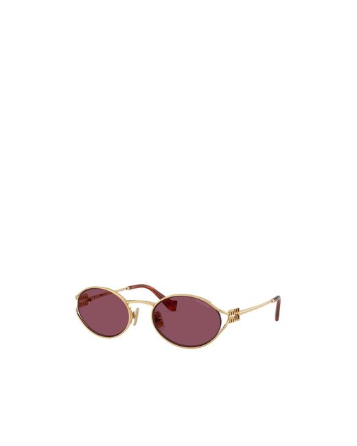 Miu Miu Pink Metal Sunglasses