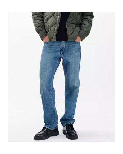 Rag & Bone Blue Fit 4 Straight Jeans for men