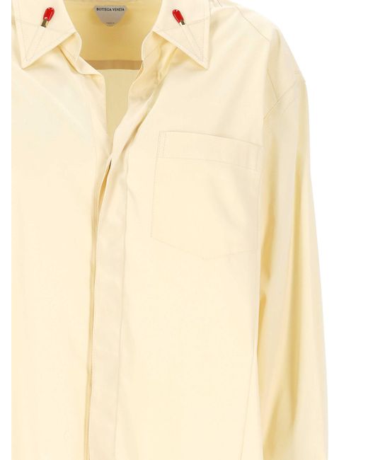 Bottega Veneta Natural Long-Sleeved Shirt