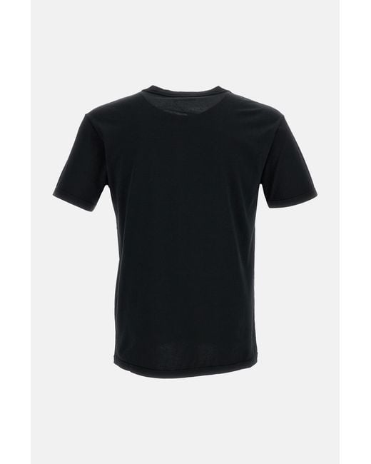 Rier Black Crewneck Straight Hem T-Shirt for men