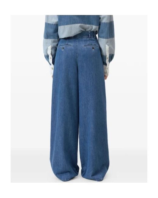 Closed Blue Wenda Pleated Jeans