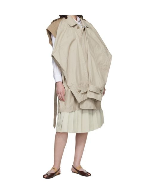 Maison Mihara Yasuhiro Natural Belted Trench Coat