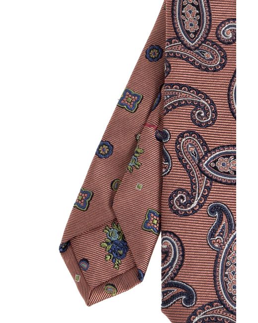 Etro Purple Paisley Tie for men