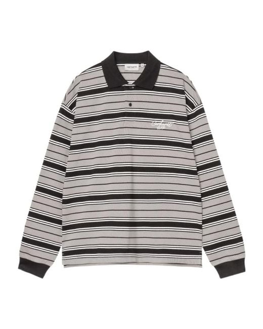 Carhartt Gray L/Devitt Rugby Shirt for men