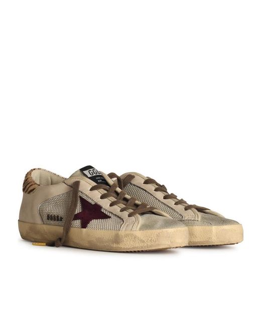 Golden Goose Deluxe Brand Brown Super Star Low-Top Sneakers