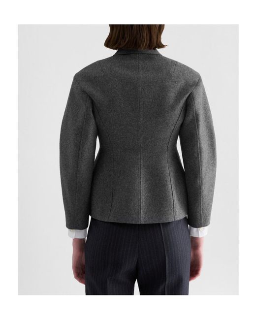 Jil Sander Black Melange Wool Jacket