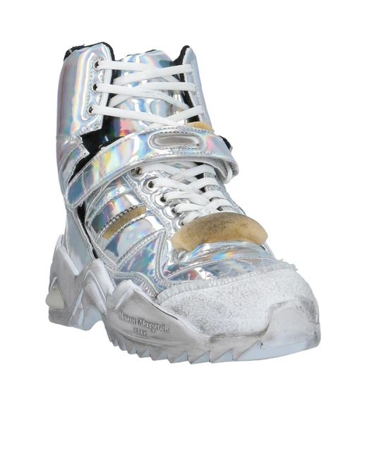 Maison Margiela Blue High-Top Sneakers