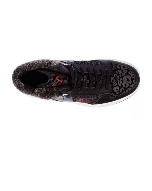EA7 Black Logo Details Casual Sneakers