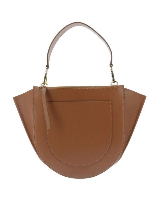 Wandler Brown Medium Hortensia Handbag