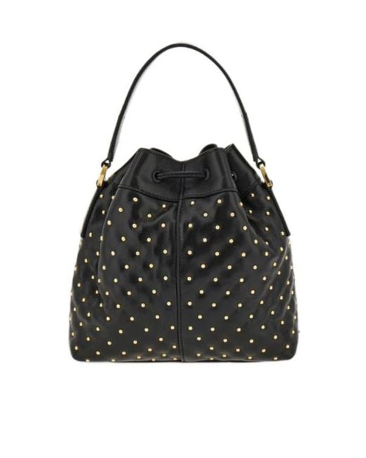 Ferragamo Black Multipocket Bucket Bag