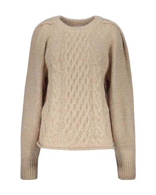 Low Classic Natural Cable-Knit Jumper