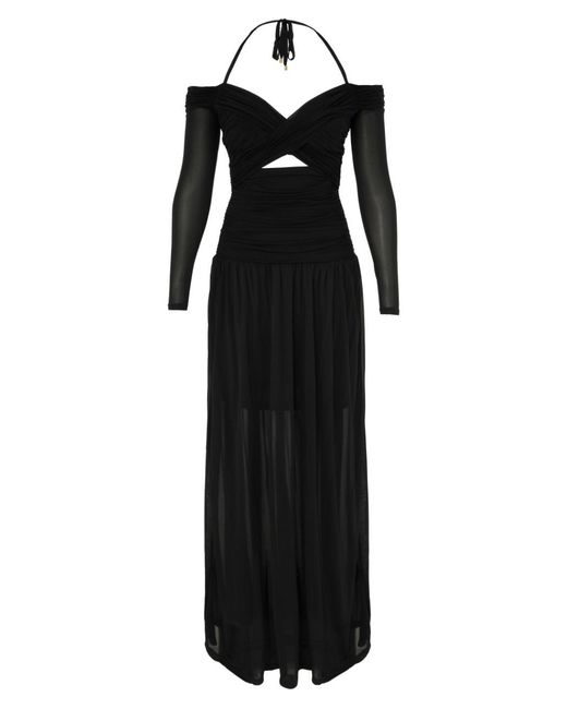 Zimmermann Black Halterneck Cut-Out Dress
