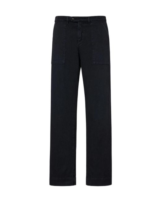 Massimo Alba Black Cotton Overalls for men