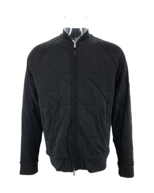 Armani Collezioni Blue Long-Sleeved Zipper Casual Jacket for men