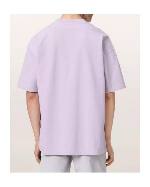 AllSaints Purple Xander Short-Sleeve T-Shirt for men