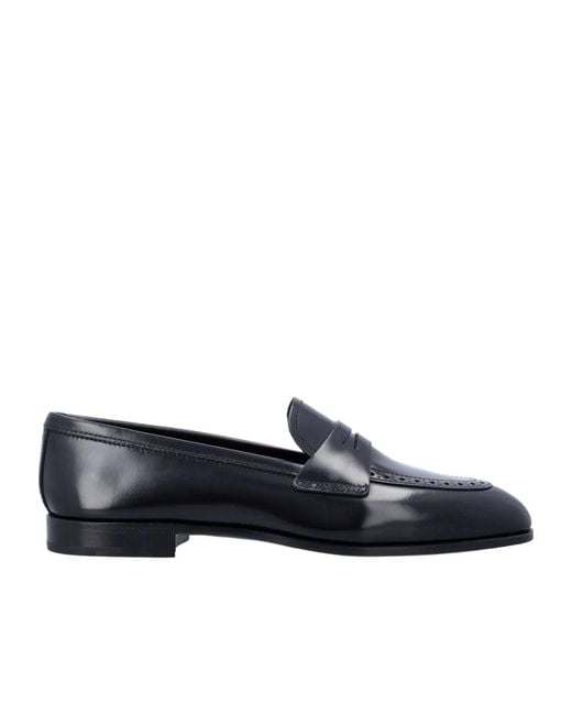 Church's Blue Onyx Polished Fumé Loafers