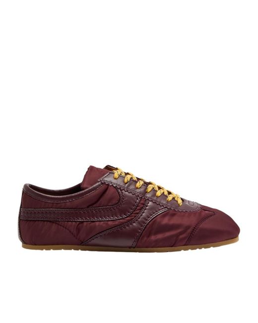 Dries Van Noten Brown Dustin Panelled Nylon Sneakers