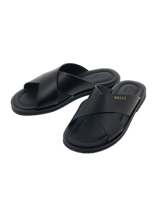 Bally Blue Round Head Flat Slippers for men