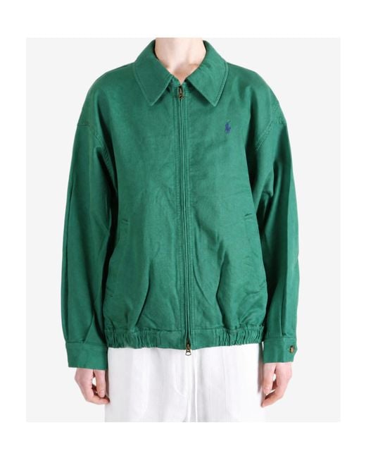 Polo Ralph Lauren Green Twill Woven Jacket