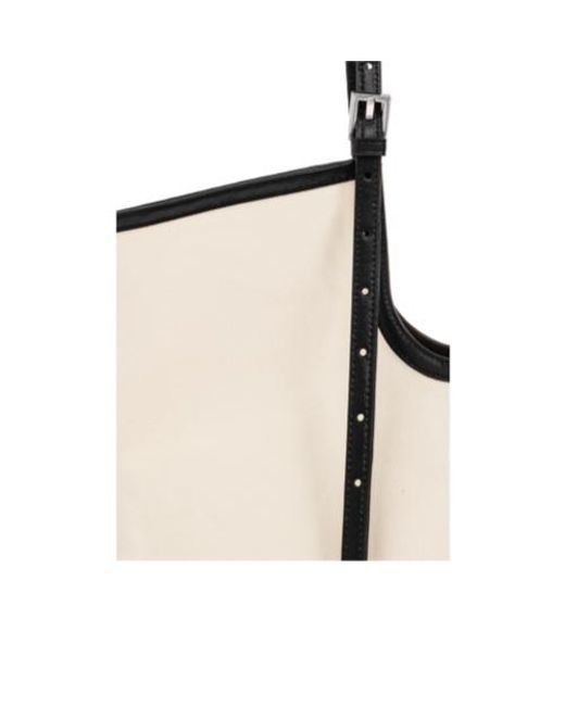 AllSaints Natural Ara Contrast-Trim Tote Bag